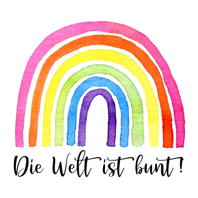 Die Welt ist bunt Licht auf Papier